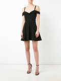 bustier flared dress