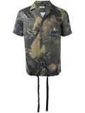 palms print shortsleeved shirt