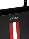 striped detail tote