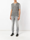 button-up T-shirt