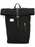 leather trim backpack 