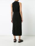 sleeveless wrap dress 