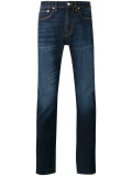 mid-rise straight jeans