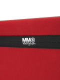 logo strap zipped clutch