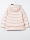 hooded down poncho