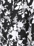 floral print belted dress