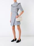 embossed medium shoulder bag