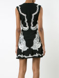 lace appliqué minidress