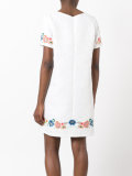 floral embroidered jacquard dress