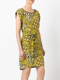 printed belted dress 