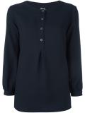 button placket blouse