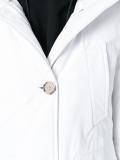 zipped hooded coat