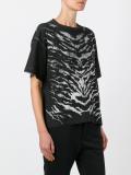 zebra print T-shirt