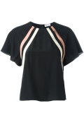 diagonal stripe blouse