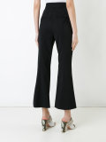 cropped flared trousers