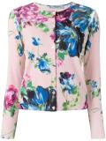floral print twinset cardigan and vest
