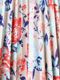 floral print pleated skirt