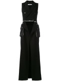 sleeveless slit coat