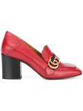 GG Web mid-heel loafer pumps