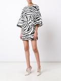 wide sleeve boat neck dress