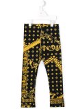baroque print leggings
