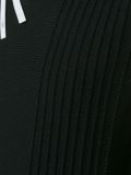 pleated panel sleeveless jumper