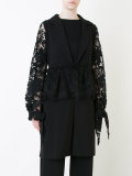 embroidered sleeves coat 