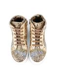 glitter hi-top sneakers