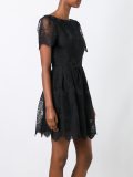 jacquard flared dress