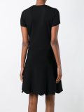 lace detail flared dress