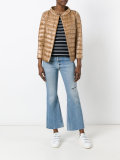 high neck buttoned jacket