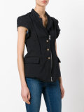 zip-detail blouse