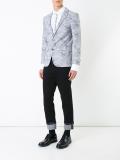 camouflage single breasted blazer