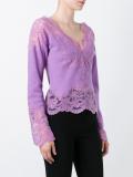 scalloped lace insert top