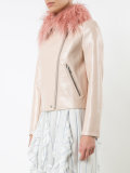Blush Taffy biker jacket