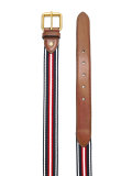 interlaced leather belt