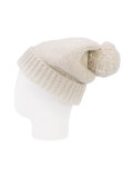 cashmere pom pom beanie 