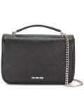 logo embossed shoulder bag