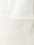cable knit asymmetric jumper