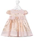floral jacquard dress