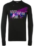 'Japan Punk' splatter sweatshirt