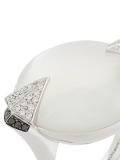 'Tribal Deco' pearl and diamond ring