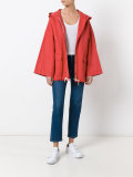 Swing sleeve hooded jacket