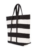 striped shopper bag
