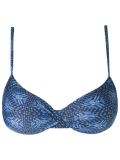 abstract print bikini top
