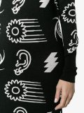 intarsia roll neck dress