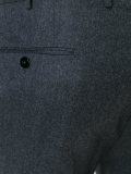 pleated tapered trousers