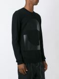 half circle patch jumper 