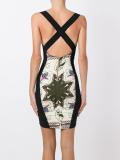 electrical print bodycon dress
