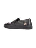 patch embroidered slip-on sneakers